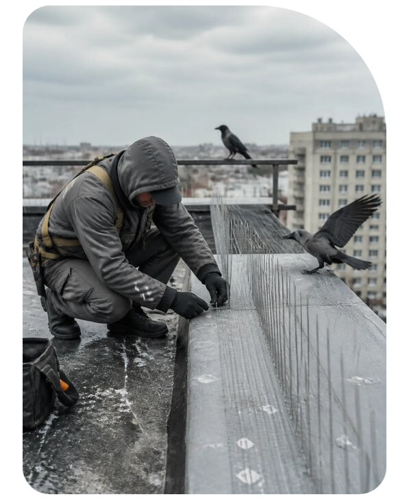 Защита от ворон под ключ в Нижнеудинске по цене от 5086 р. | Сенат-Нжк